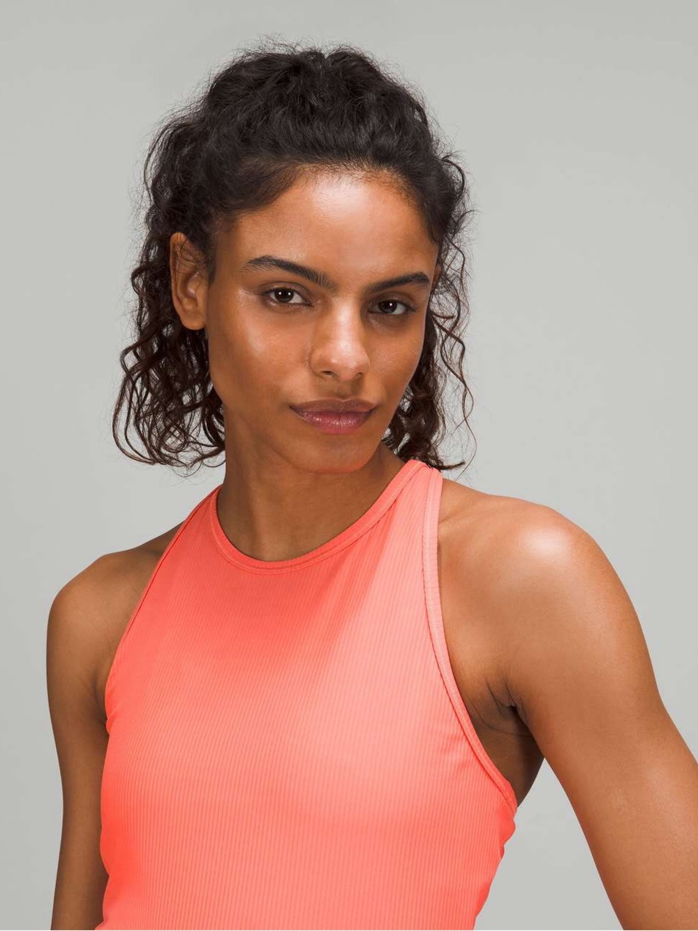 Lululemon Ribbed Base Pace Tank Raspberry Cream 8